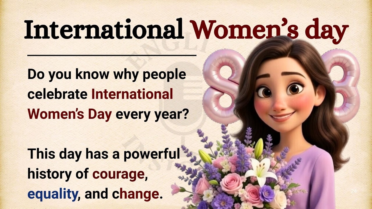 History of International Women's Day: Why March 8? | Learn English Through Story | Graded Reader