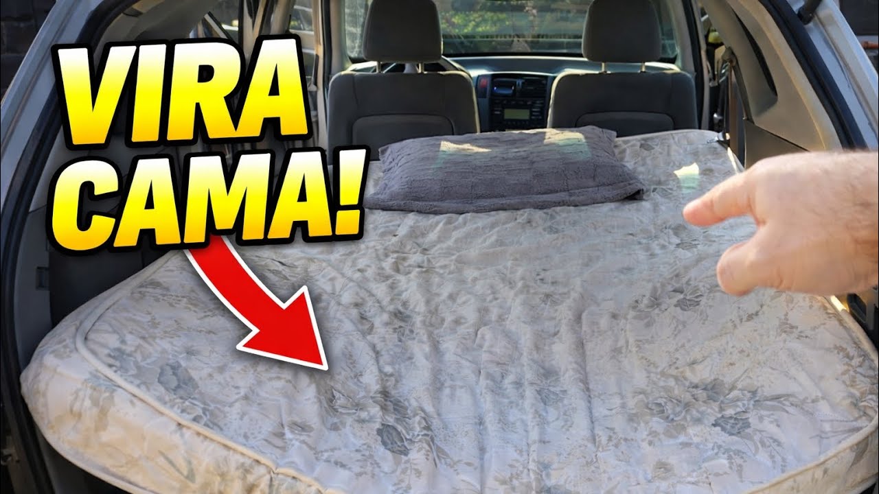 Dá pra dormir dentro da Hyundai Tucson? Testei com colchão de casal!