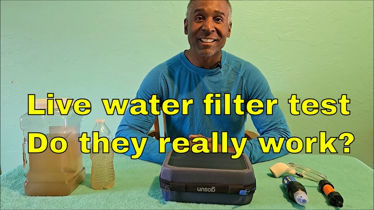 Live water filter test.