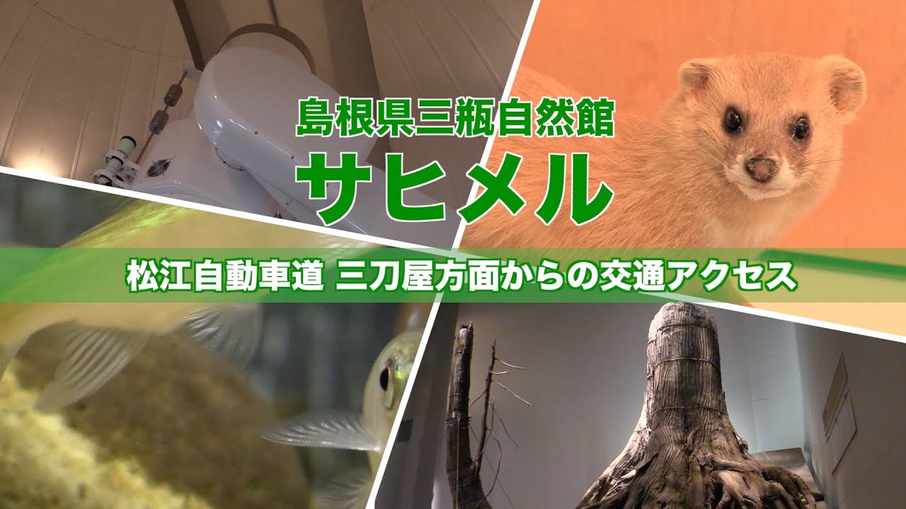 【島根県立三瓶自然館サヒメル】交通アクセス 松江自動車道 三刀屋方面から