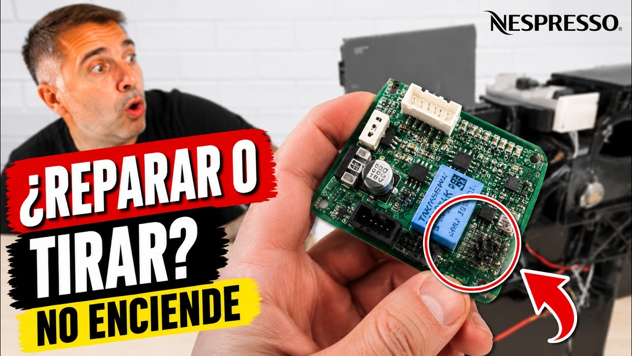 ¿Nespresso Essenza Mini NO ENCIENDE? 🔌 Cambio de PLACA: ¿Merece la pena?