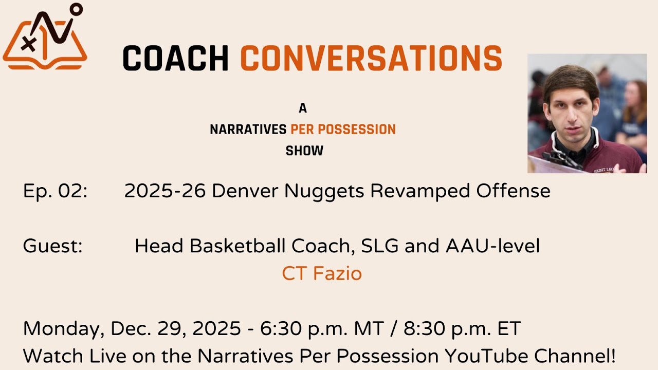 Coach Conversations Episode 2: 2025-26 Revamped Denver Nuggets Offense with CT Fazio