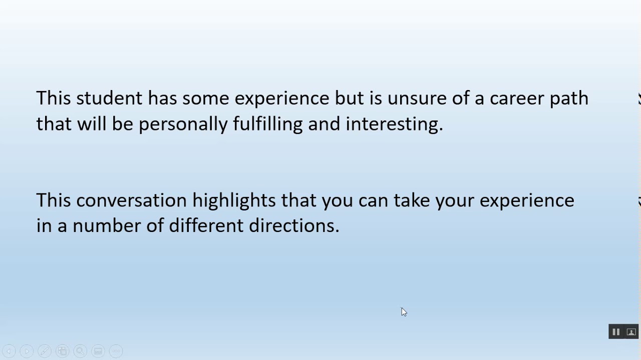 Virtual Career Fair Experience