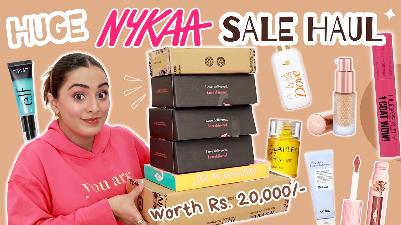 *HUGE* NYKAA SALE HAUL Worth Rs. 20,000/- | *Great Deals* on Makeup, Skincare & Haircare 😍