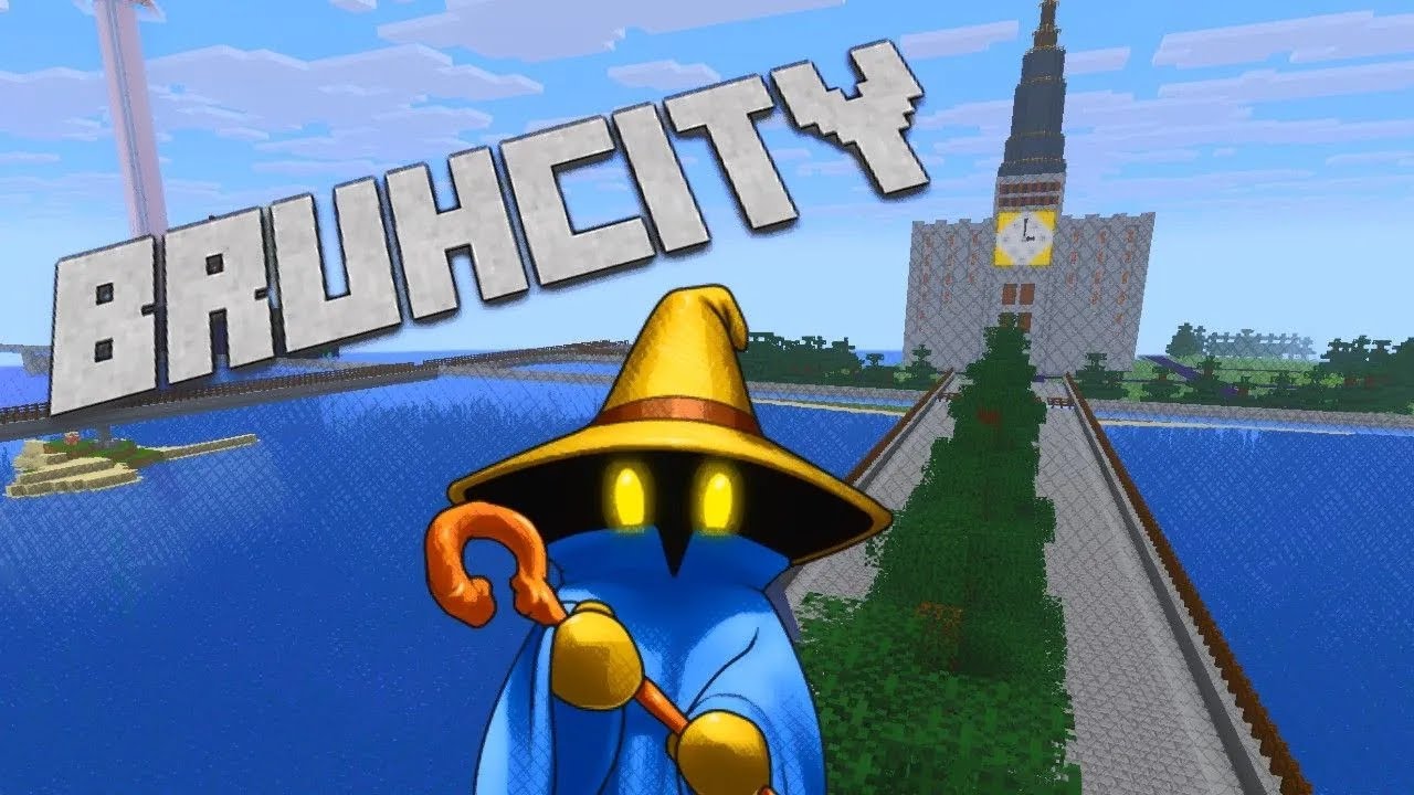 Walking The Longest Highway In Minecraft, BruhCity