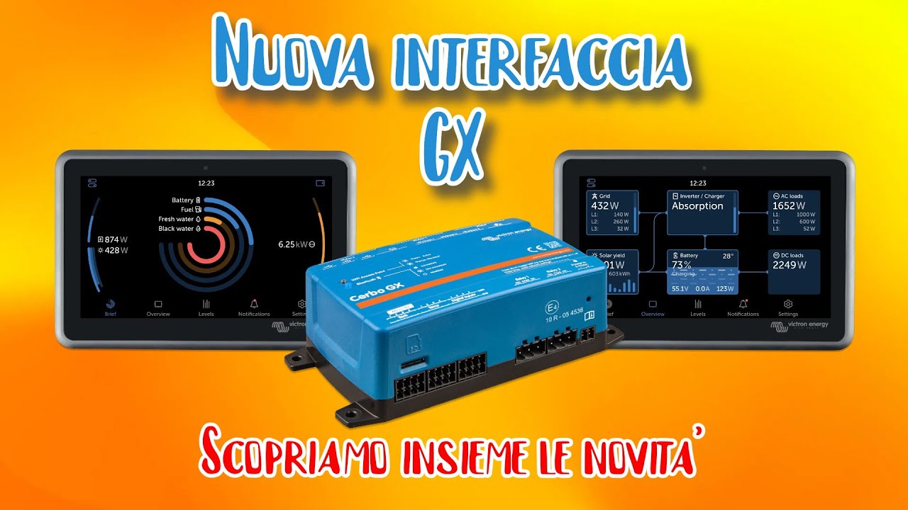 Victron Cerbo GX - Nuova Interfaccia Utente