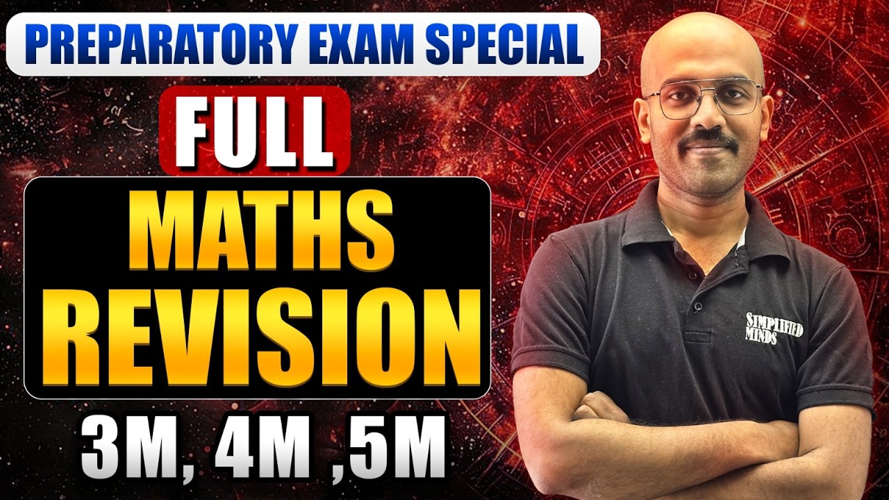 SSLC Class 10 Maths Preparatory Exam Important Fixed Questions | 2M, 3M, 4M & 5M | SimplifiedMinds