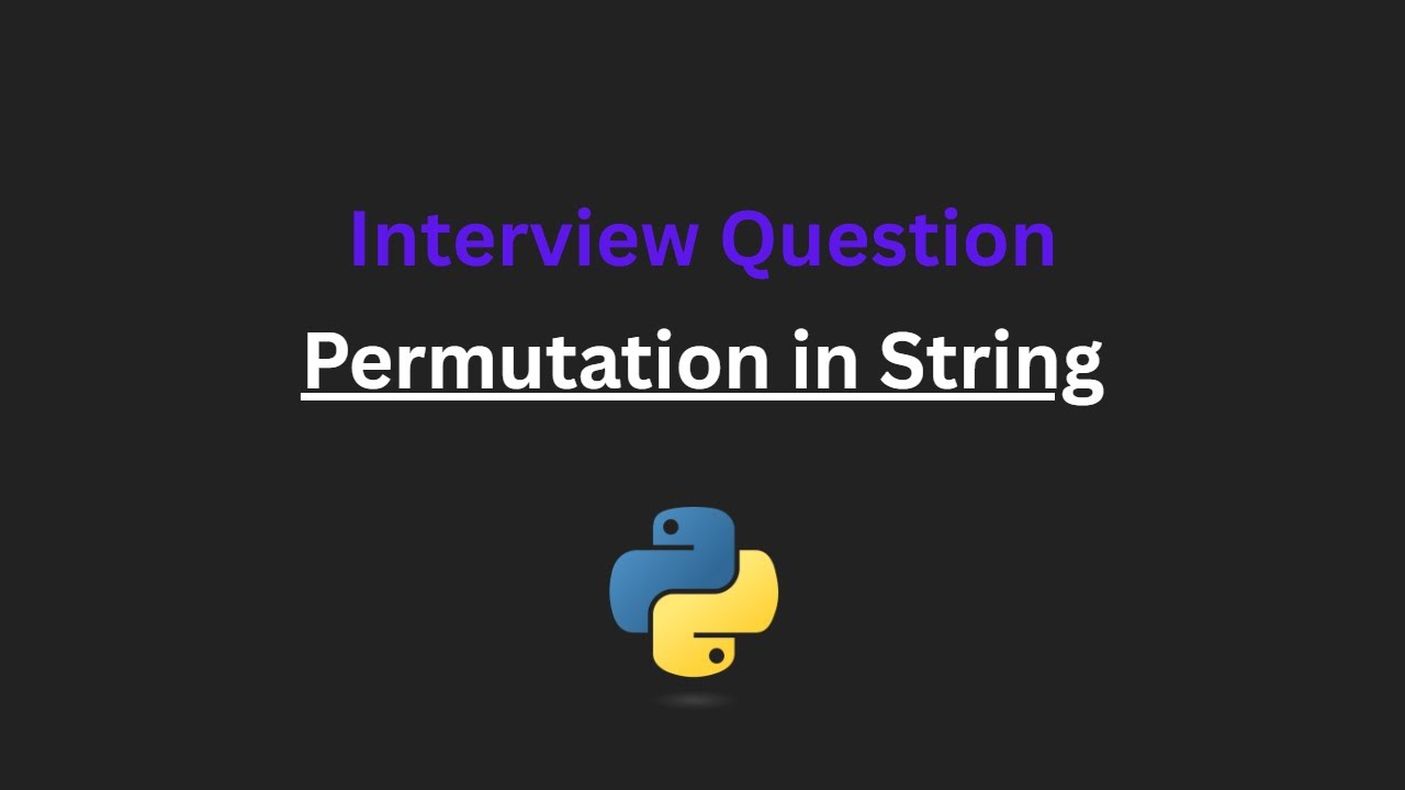 Permutation in String - Leetcode 567 - Python