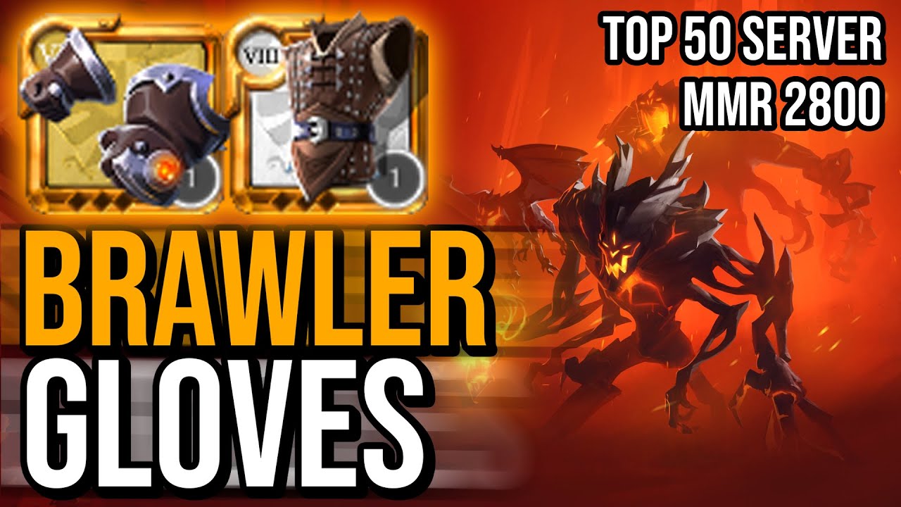 Albion Online Brawler Gloves หมัดหนักสกิลถี่ Corrupted -- Top 50 Server MMR 2800