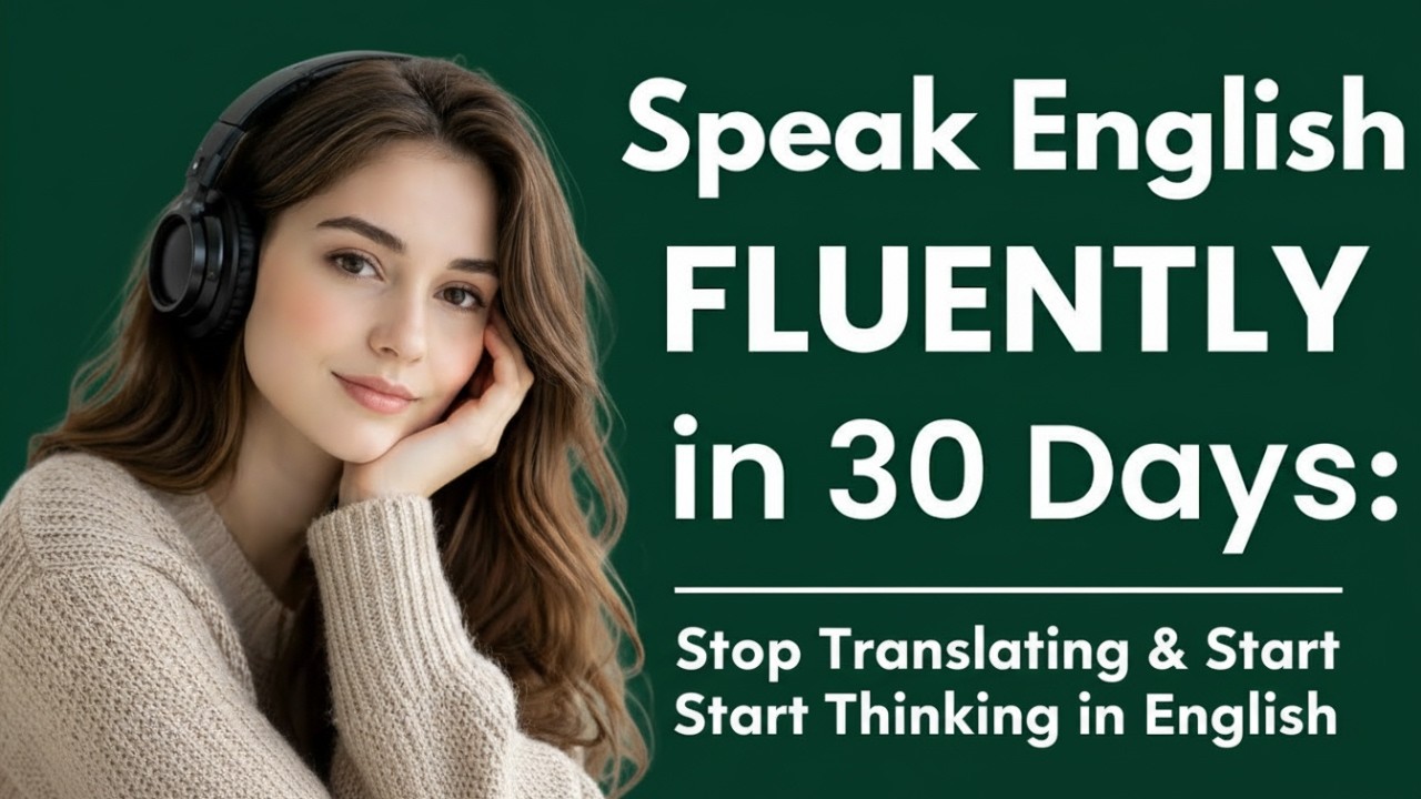 Speak English FLUENTLY in 30 Days: Stop Translating & Start Thinking in English | English Podcast