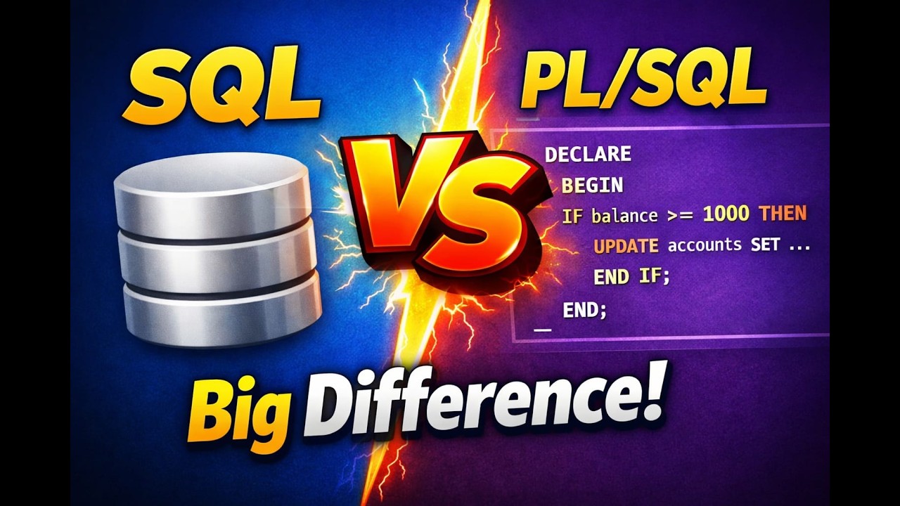 PL/SQL vs SQL Explained in Hindi | Oracle Interview Question | Complete Difference