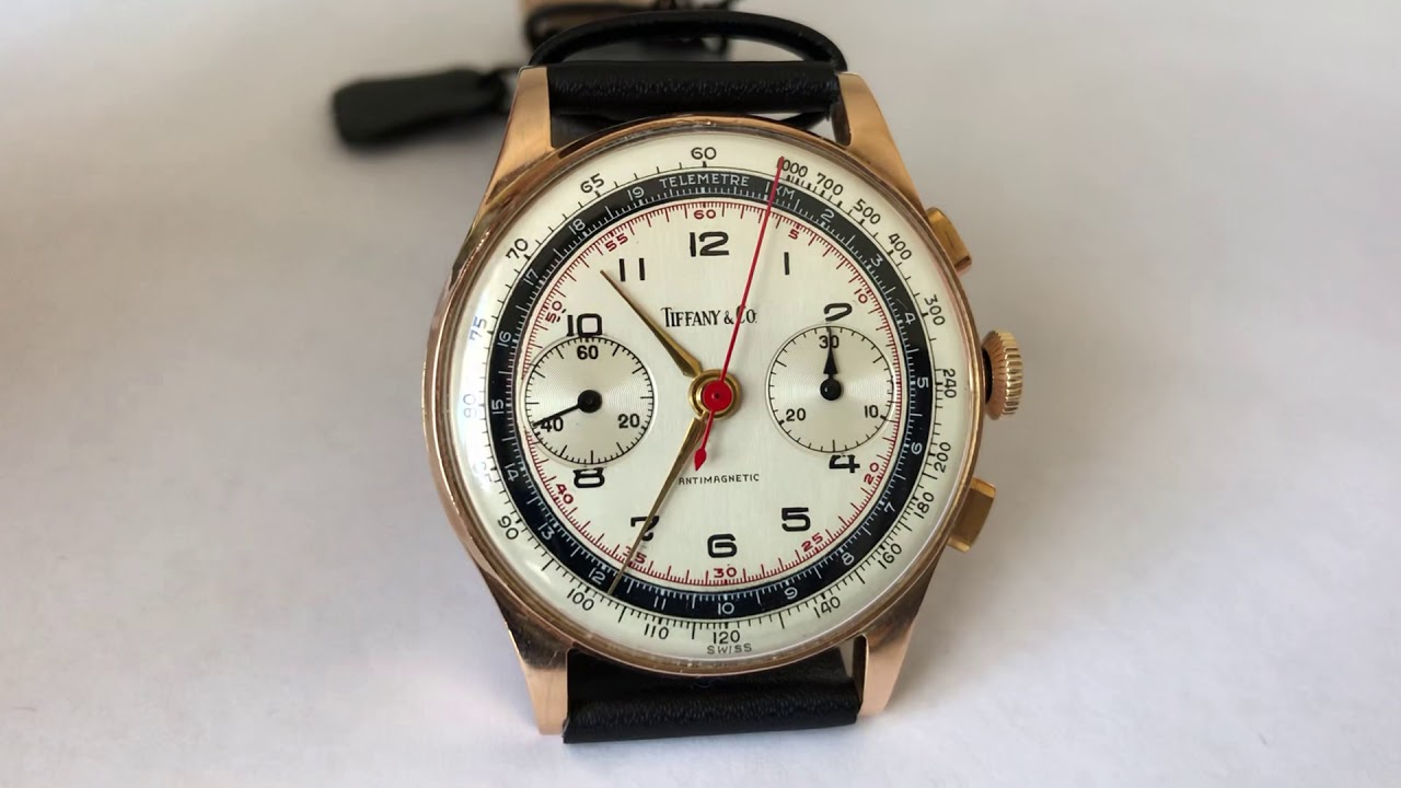 Tiffany & Co 18k pink gold watch