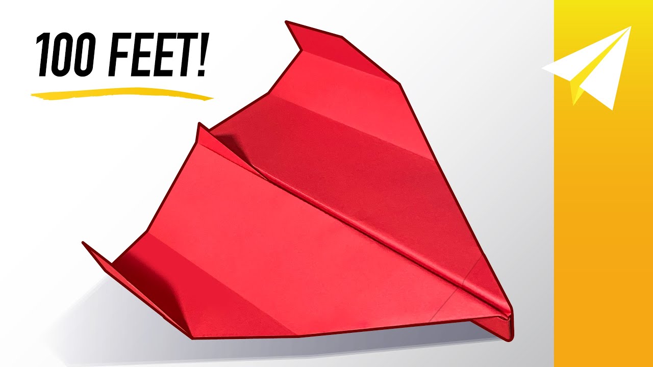 EPIC Paper Airplane that Flies Over 100 Feet! How to Make Brigand
