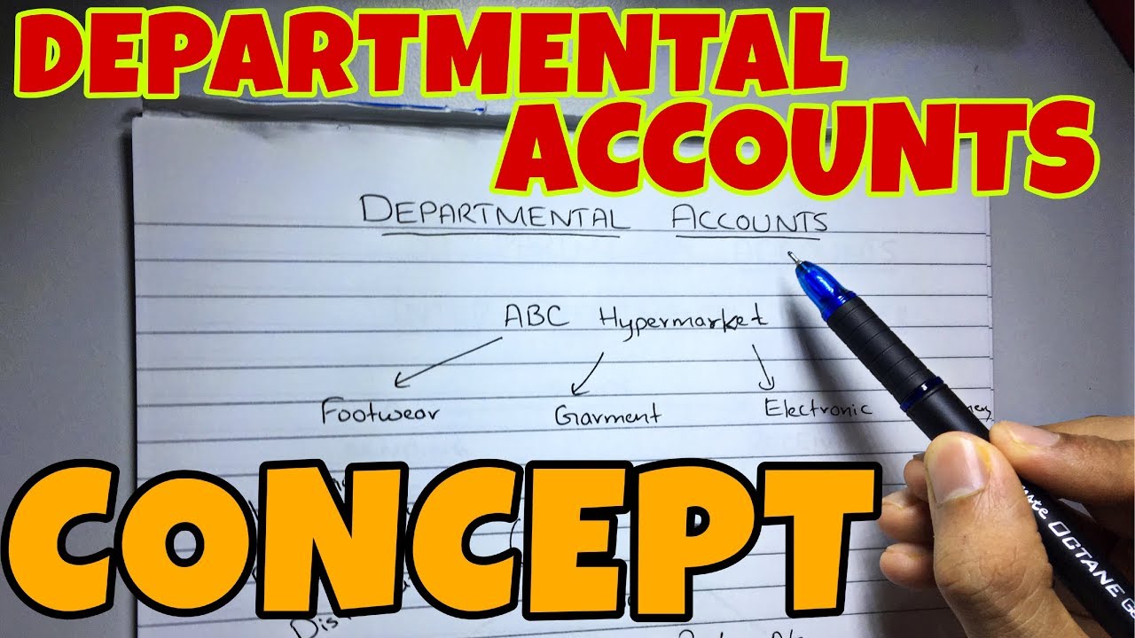 #1 Departmental Accounts - Concept -Financial Accounting - By Saheb Academy