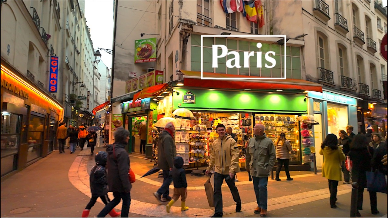 Paris, France, 🇫🇷 Paris Walking Tour , Quartier Latin - Paris 4K HDR