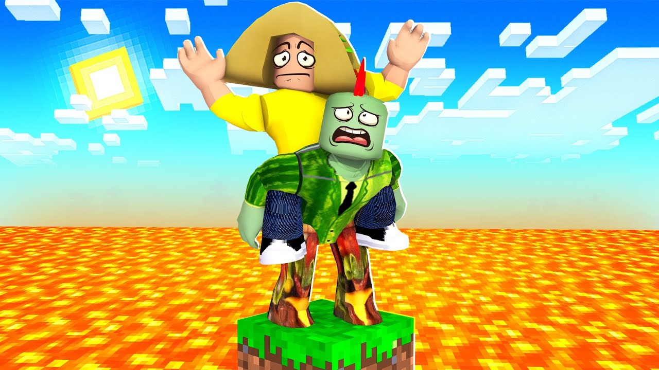 Overleef Op 1 Blokje In De Lava! (Roblox)
