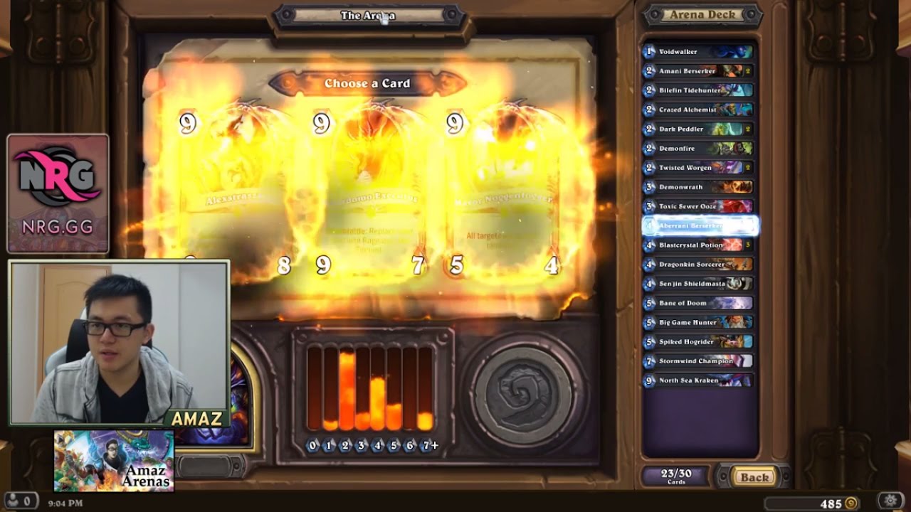 Hearthstone Arena - Amaz crazy 12 wins with Alexstrasza!