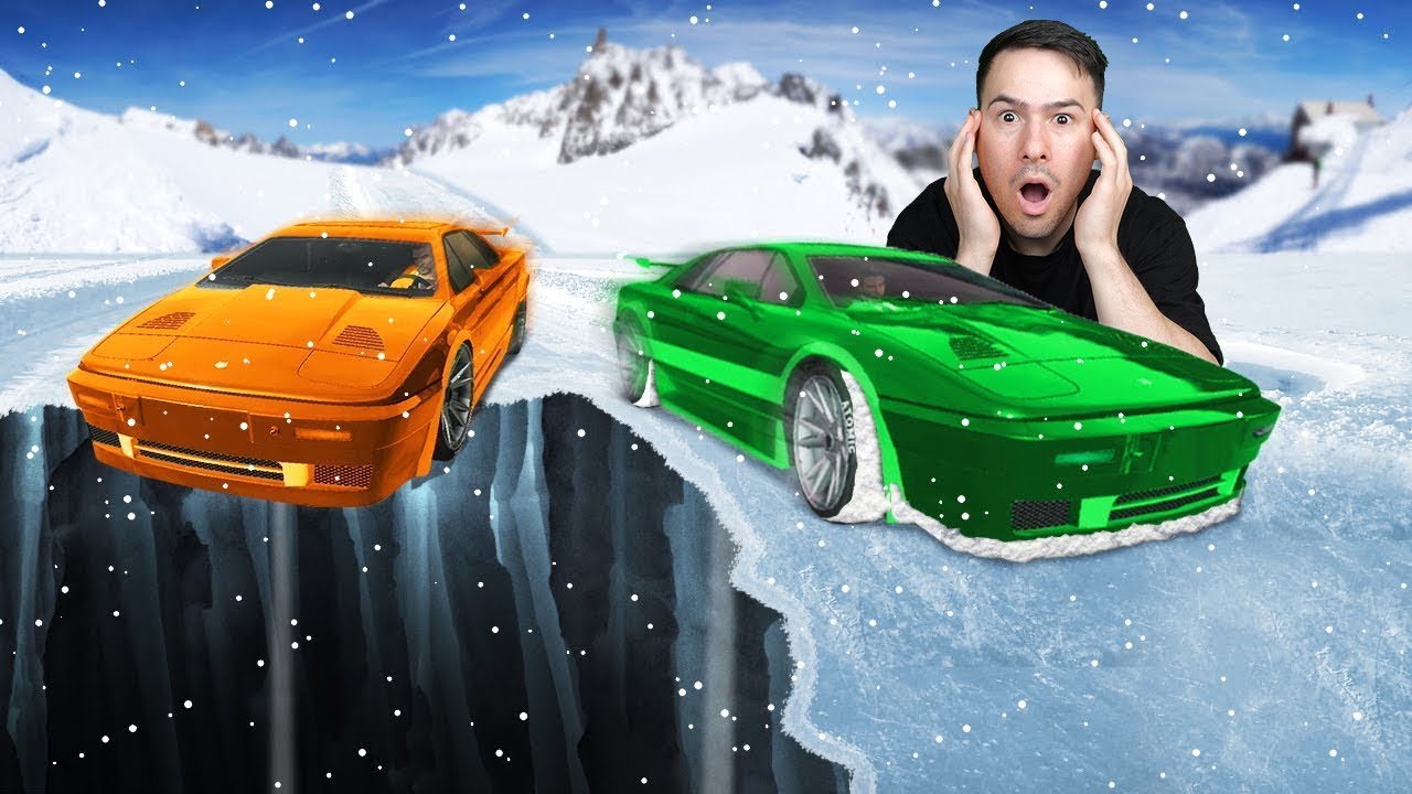 СЪСТЕЗАВАХМЕ СЕ НА СНЕЖНА БУРЯ😱GTA 5