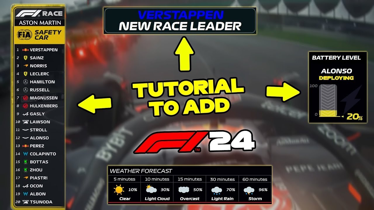 Как получить F1 TV HUD в F1 24 — ПОШАГОВОЕ РУКОВОДСТВО