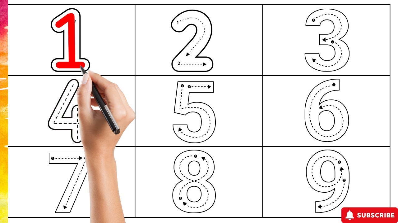 How to write the numbers| Learn to write the numbers 1-30| Number learning practice for kids