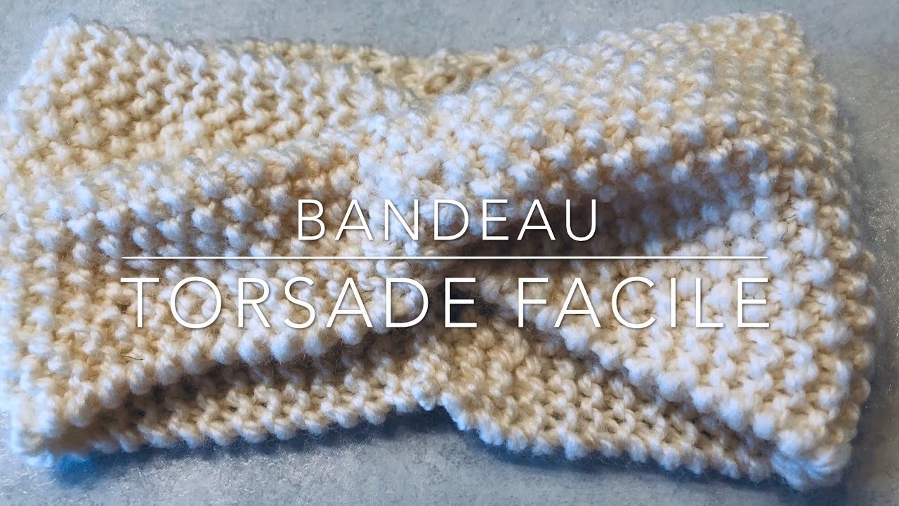 BANDEAU HEADBAND TORSADE | tricot facile-inter