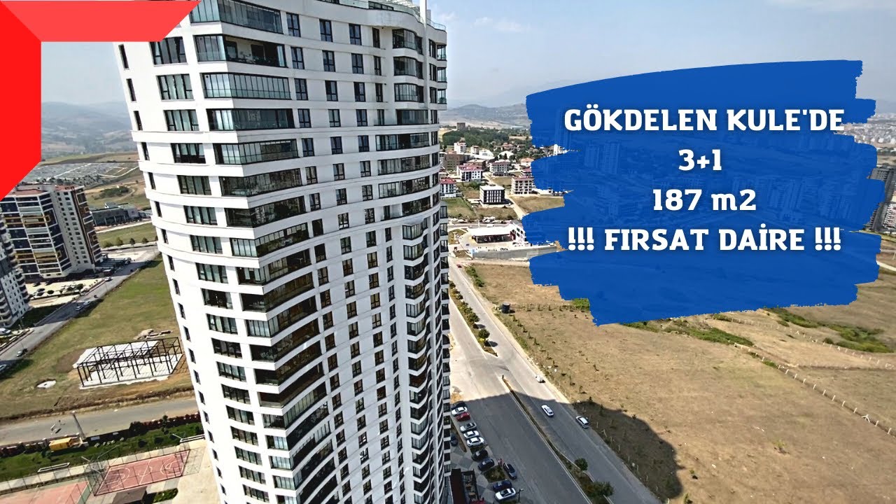 ❌ SATIŞTA DEĞİLDİR / ATAKUM SAMSUN GÖKDELEN KULE'DE 3+1 FIRSAT DAİRE 187 M2 NET / SAMSUN ATAKUM