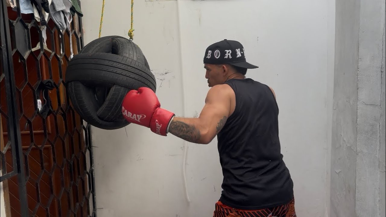 Tutorial casero de saco de boxeo pesado para boxeadores principiantes