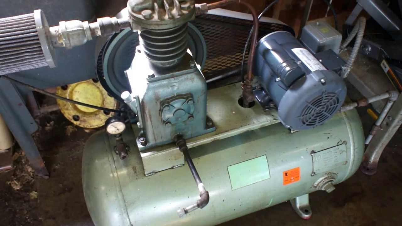 My 1961 Kargard Air compressor. Back up and running with a new motor.