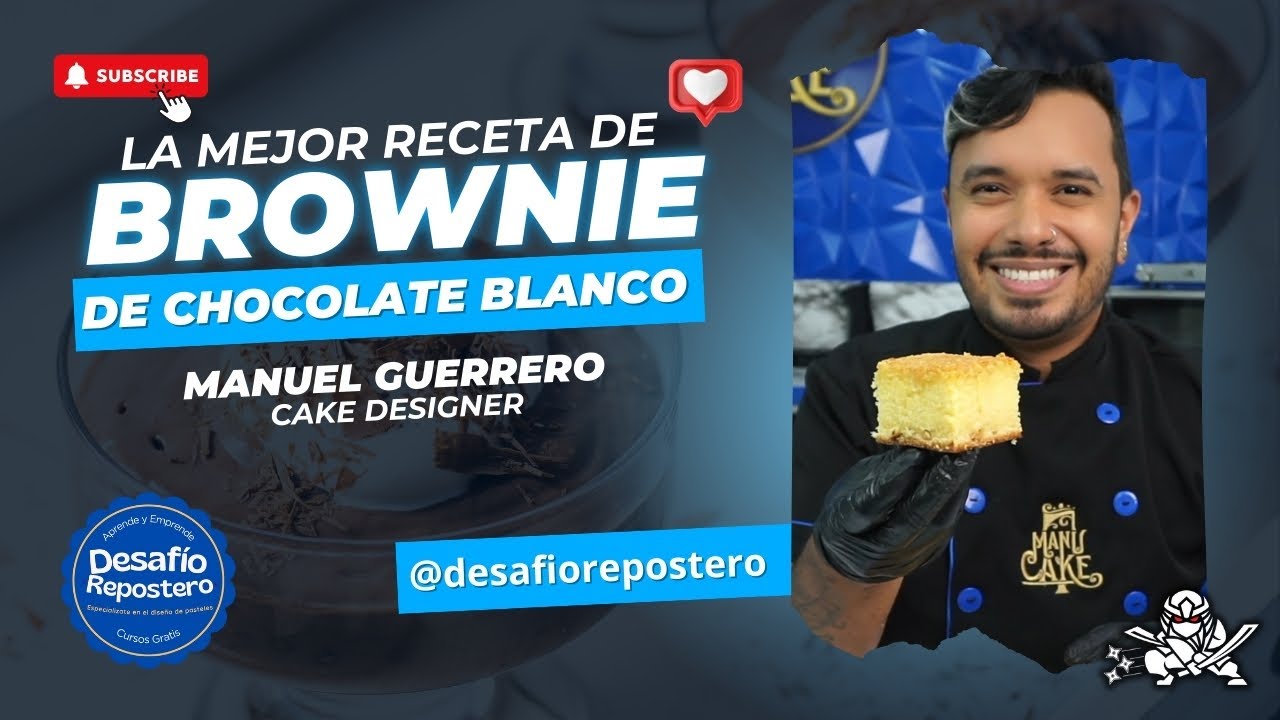 La Mejor Receta de Brownie de Chocolate Blanco del Mundo ✨ #recetas   #gratis   #cursosvirtuales