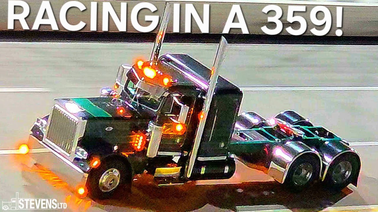 НАСТОЯЩИЕ ГОНКИ НА EXHD 359 PETERBILT С БОЛЬШИМ ДВИГАТЕЛЕМ 6NZ CAT!