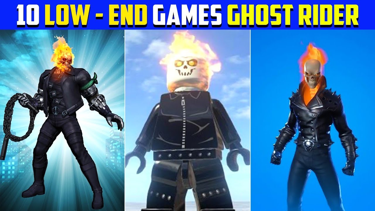 Top 5 Ghost Rider Games For Low-End PC,s | No Graphics Card | 2/4 GB RAM 😍 [HINDI]