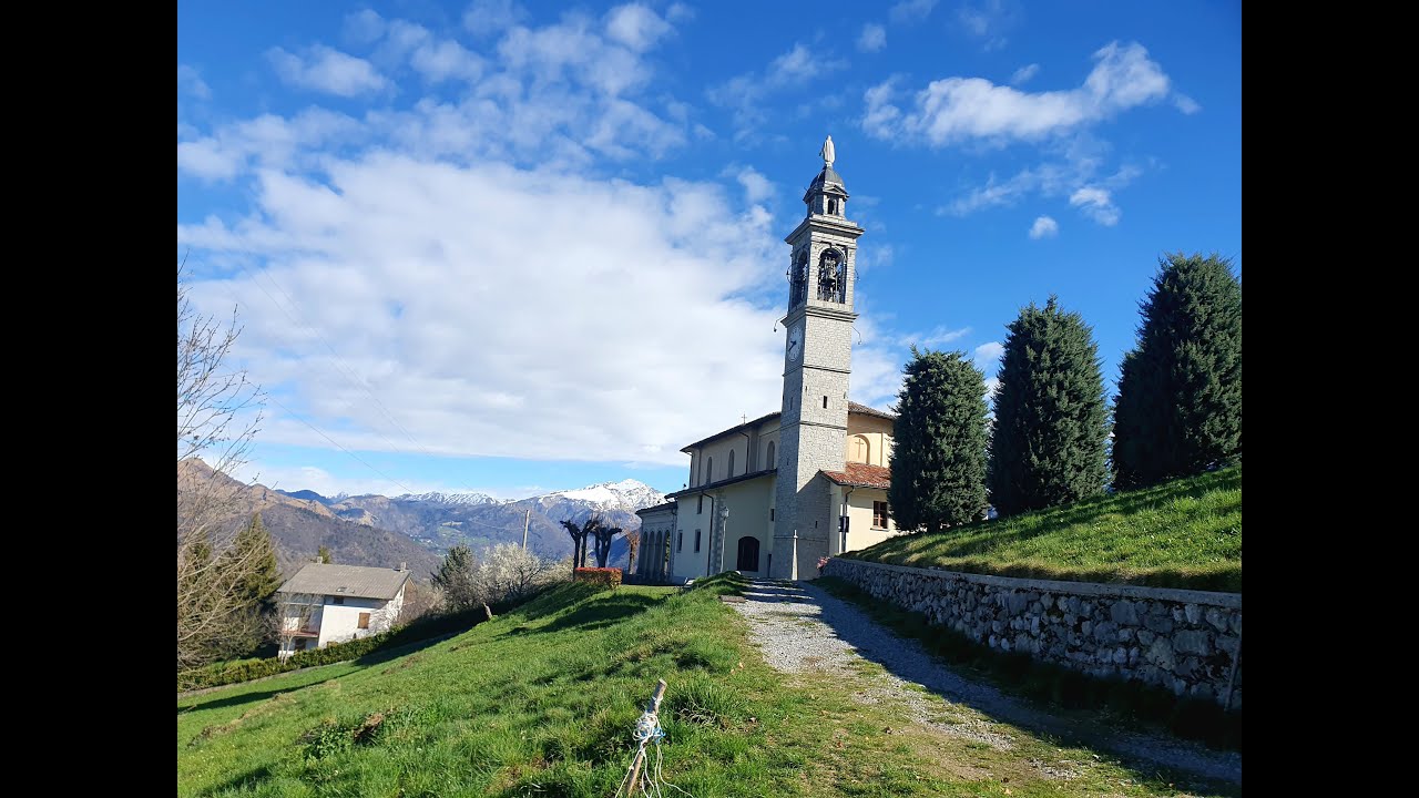 Somendenna (BG),Monte Castello, Santuario Madonna del Perello,giro ad anello 24/03/2024