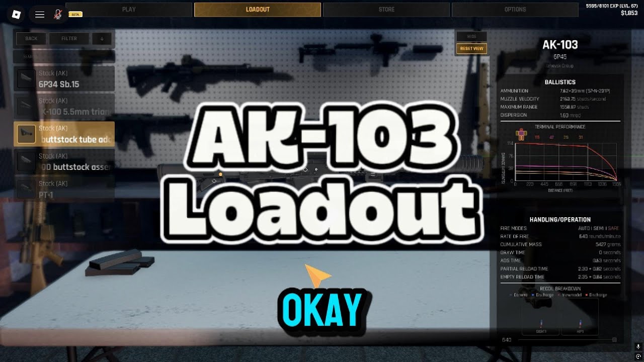 AK103 Loadout In Blackhawk Rescue Mission 5 ROBLOX