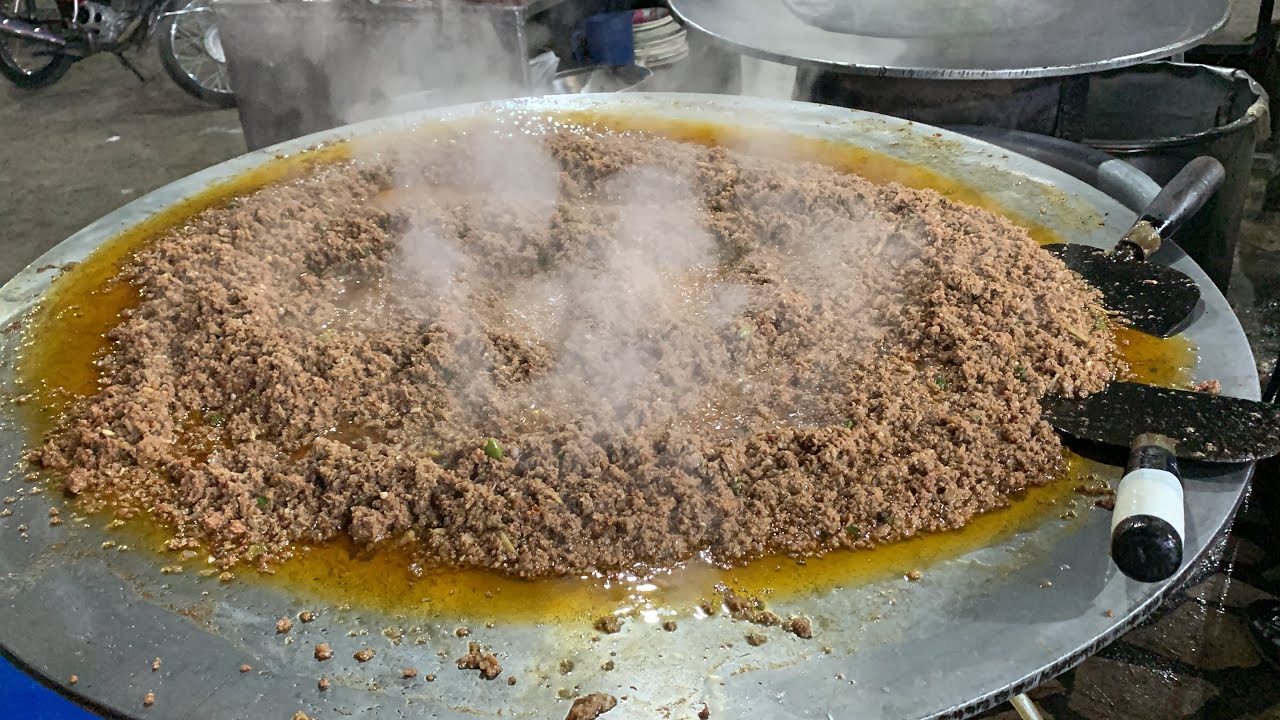 Tawa Keema Recipe | Minced Beef Fry | Street Food Peshawari Masala Tawa Keema Fry