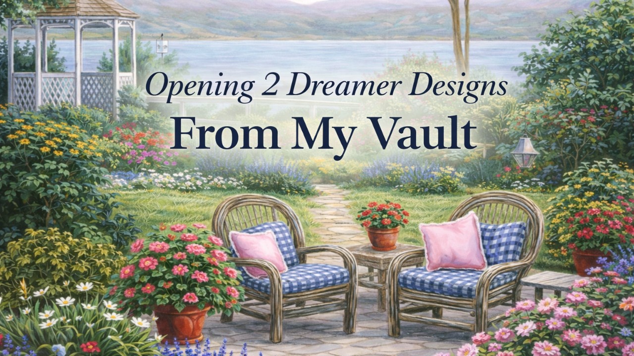 Распаковка двух картин из моей коллекции (также известной как «Запас») от Dreamer Designs | Алмаз...