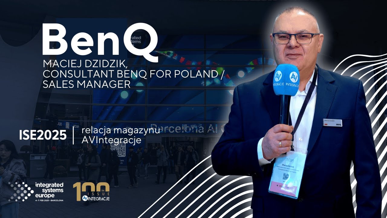 BENQ na ISE 2025 | ekran interaktywny RP7504 | monitory Digital Signage SH04 i SL04  |