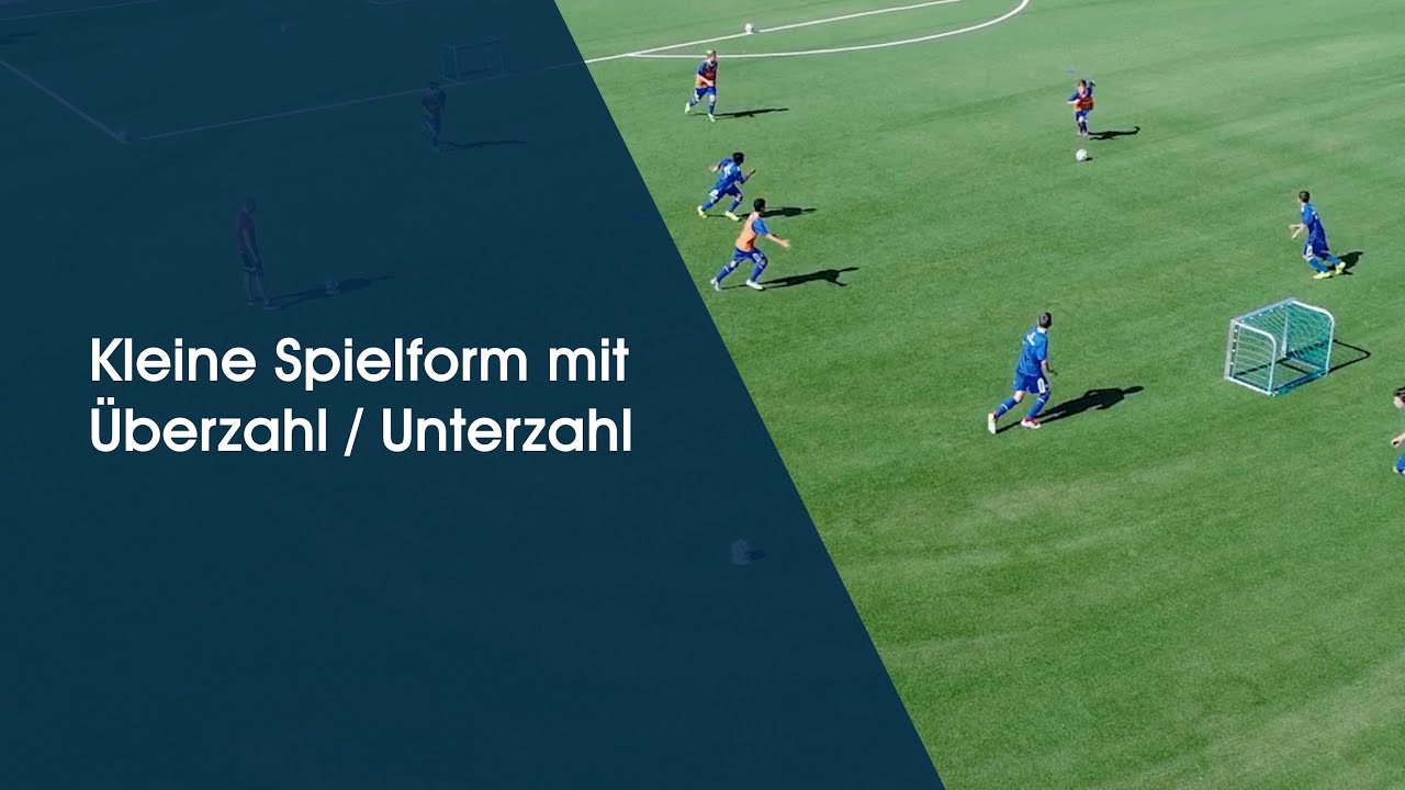 Kleine Spielform Überzahl/Unterzahl - Fußballtraining am Deutschen Fußball Internat