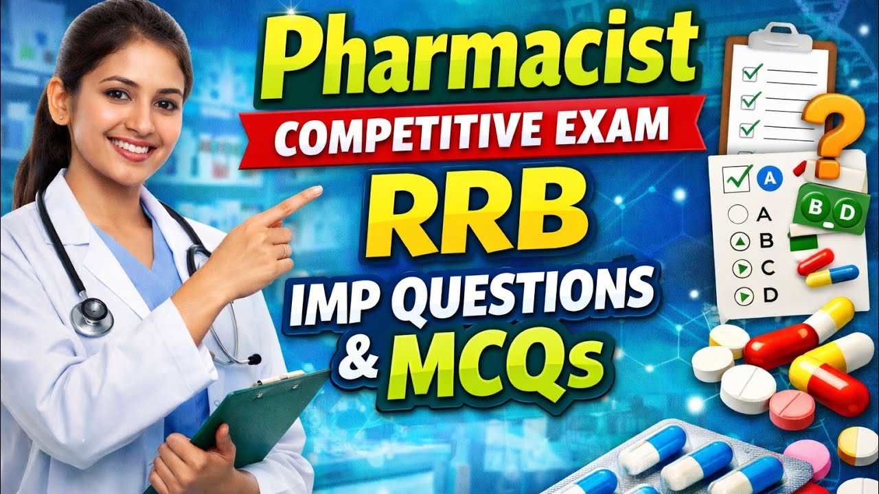 Rrb pharamacist preparation series #rrb #rrbpharmacist #competitiveexams