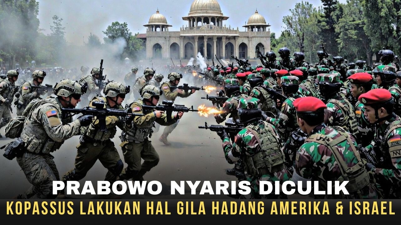BENAR-BENAR GILA !!! KOPASSUS HADANG TENTARA AMERIKA & ISRAEL YANG INGIN MENCULIK PRABOWO DI ISTANA