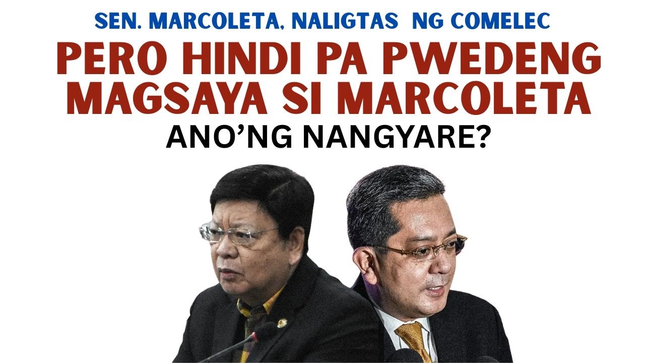 SEN. MARCOLETA, NALIGTAS NG COMELEC?!