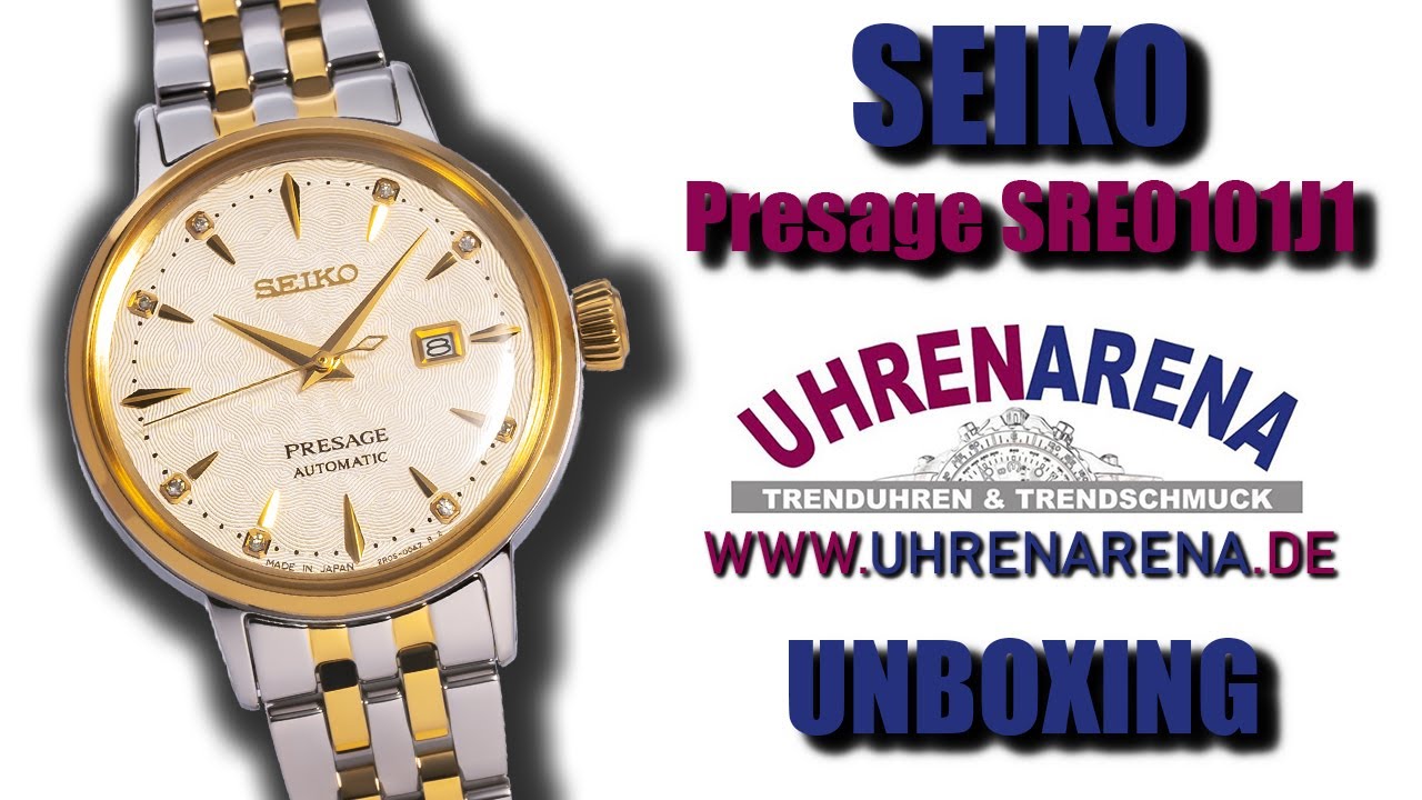 Seiko Presage SRE010J1 Automatik Damenuhr bicolor | Unboxing | 4K | Uhrenarena