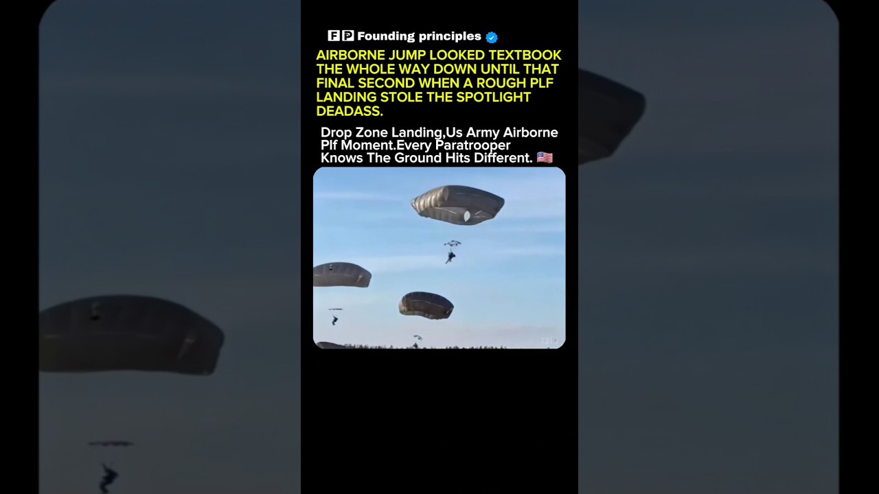That Rough PLF Steals The Show 😂#soldier #USA #USArmy #Military #Airborne