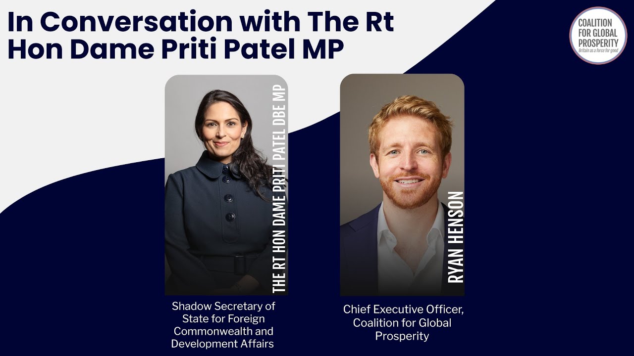In Conversation with The Rt Hon Dame Priti Patel MP