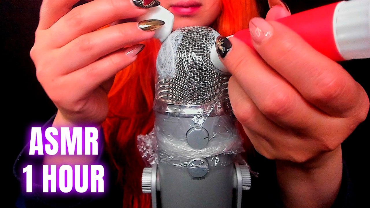 ASMR 1+ Hour Glue Stick On Mic Sticky BRAIN MELTING Triggers (No Talking) 🧡