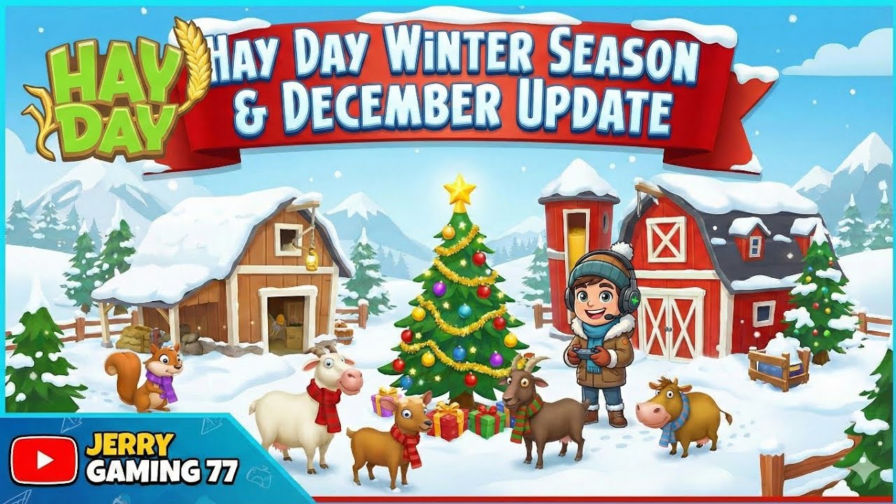 December update for hay day game play with winter season ❄️☃️