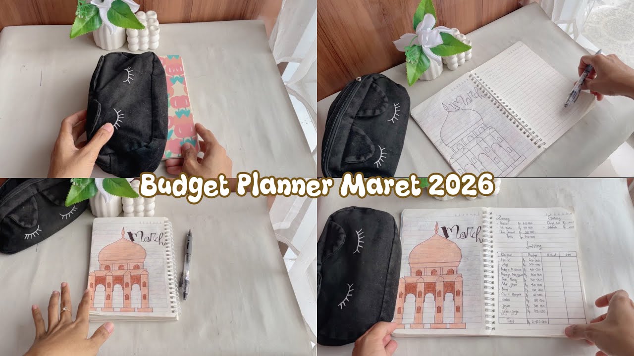 Budget planner maret 2026 || Mengatur Keuangan Rumah Tangga || Unboxing paket shopee