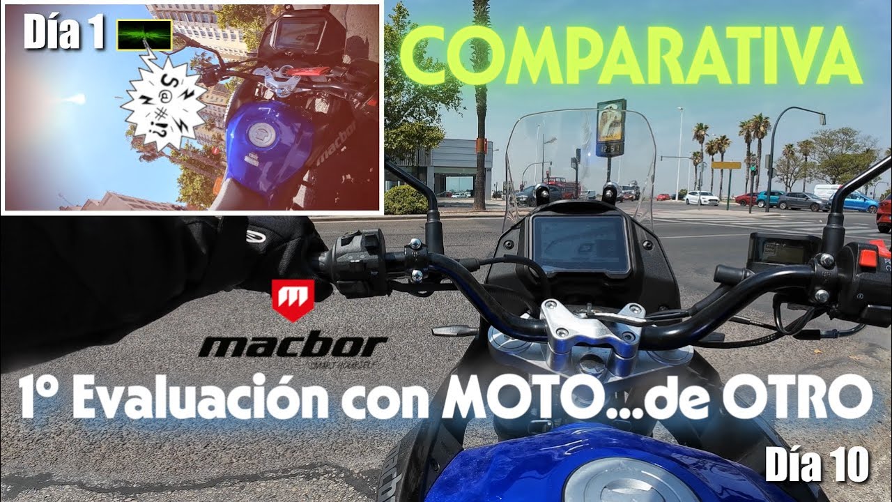 1&ordm; EVALUACION con MOTO Macbor Montana XR1 EVO de otro | COMPARATIVA d&iacute;a 1 vs d&iacute;a 10 de MANEJO 🤓