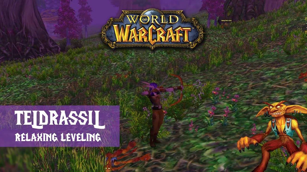 Classic WoW Nostalgic Leveling Journey ~ No Talking ASMR ~ Night Elf Zones Part #1