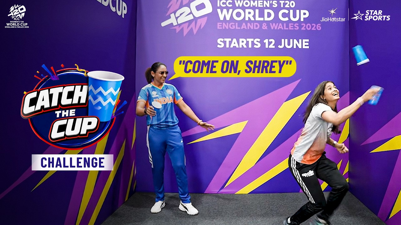 The viral Catch The Cup Challenge | Women In Blue - Game On | #T20WorldCup