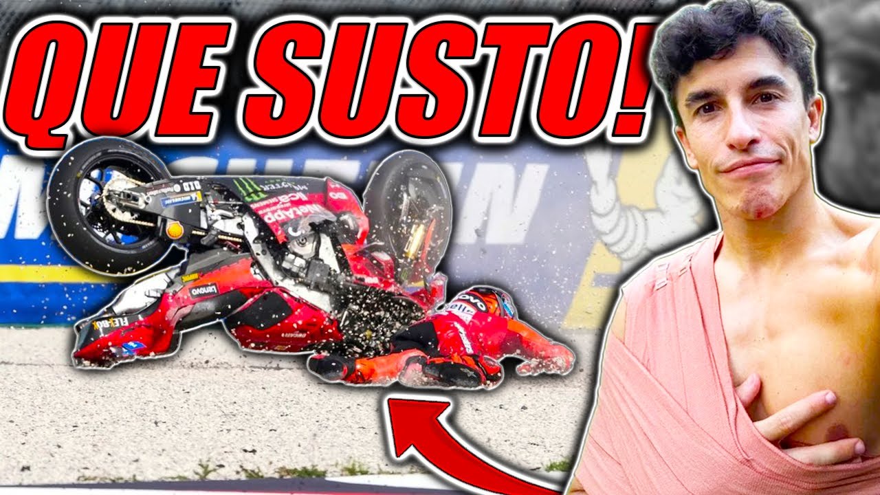 😳 MARQUEZ DA el GRAN SUSTO con SU CAIDA a DUCATI 💥 MOTOGP
